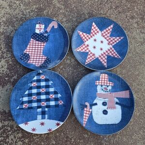 Studio Nova Country Holiday 4 Salad Plates